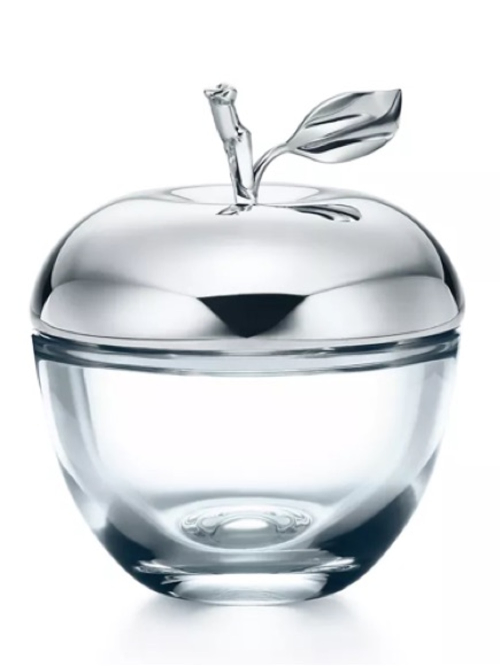 Tiffany & Co. Crystal glass and Sterling silver with Tiffany blue enamel accent